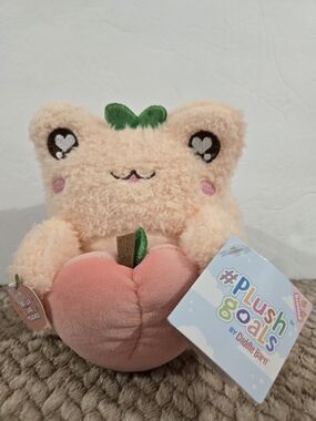 Cuddle Barn Plush Goals Wawa The Froggie Peach Munch Scented Plush Toy NWT
